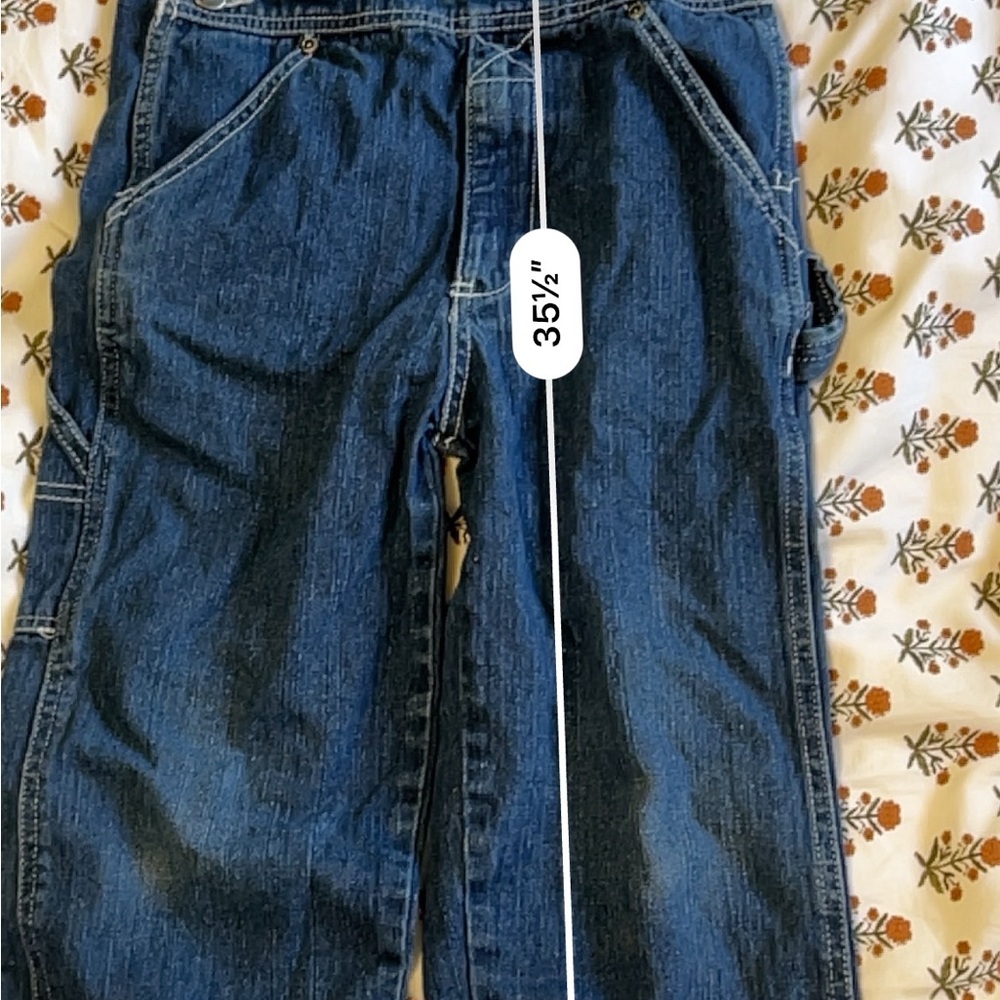 4T Key Blue Denim Bib Overalls - Picture 5 of 6